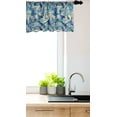 thumbnail image 3 of Ambesonne Paisley Window Valance, Inspired Persian, 54" X 12", Teal Navy and Tan, 3 of 3