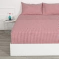 thumbnail image 2 of Ticking Stripe Sheet Set,4 Piece Full Size Microfiber Bedding,burgundy Red And White Pinstripe Patterned,deep, 2 of 5