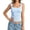 Blue, variant on Built in Bra Tank Tops for Women Summer Sleeveless Racerback Square Neck Casual Basic Ribbed Tops