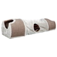 thumbnail image 1 of Plush Nesting Tunnel for Cats, Light Gray & Brown, 1 of 1