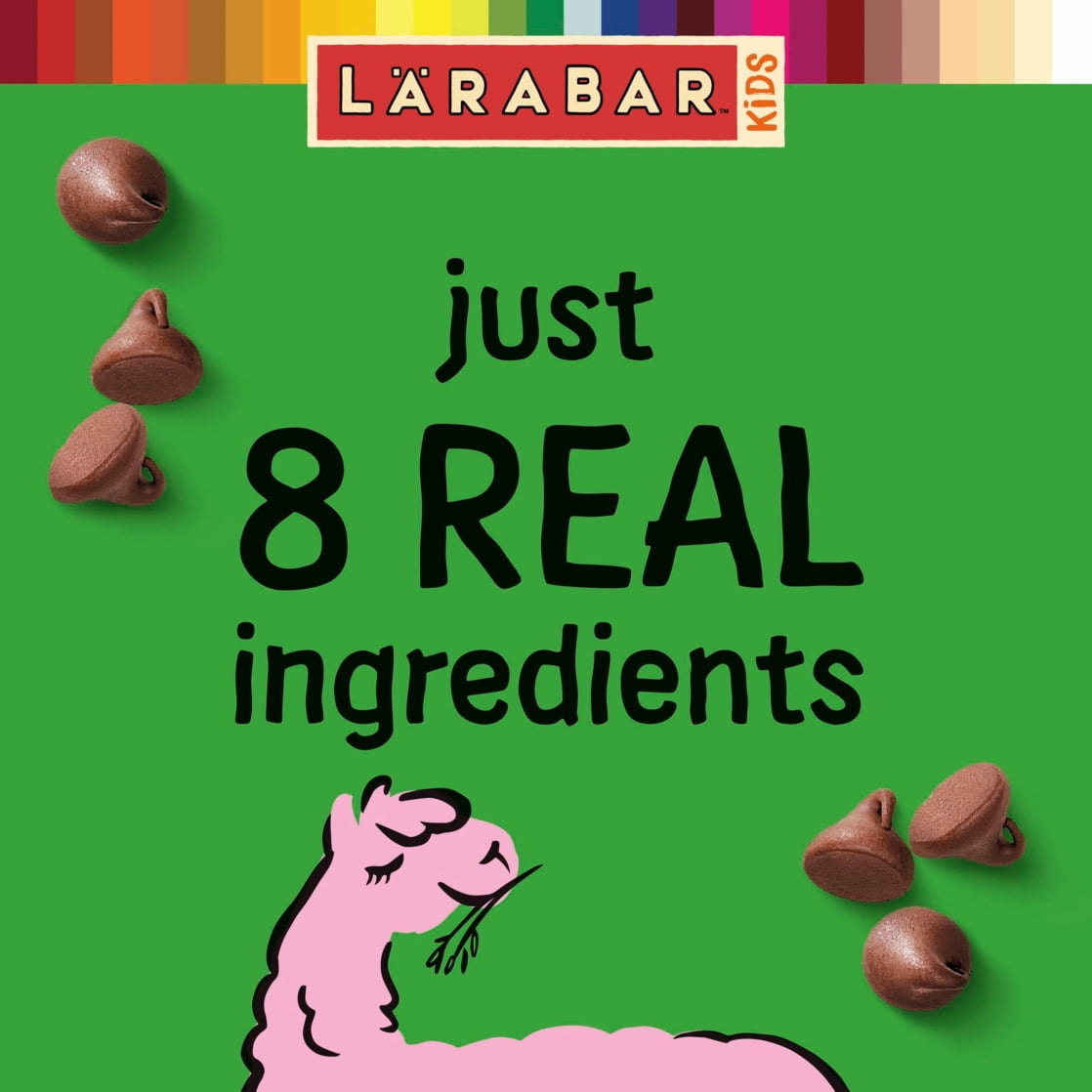 (8 pack) Larabar Kids Bakes Chocolate Chip Cookie Gluten Free Bars, 5.76 oz, 6 Count