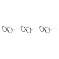 thumbnail image 2 of Qarigey Gafas cómodas y duraderas para largas horas de en la computadora, gafas antiluz azul, gafas para mujer, montura negra dorada Type1 NO1, 2 of 6