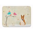 thumbnail image 1 of Carolines Treasures BB2607RUG Christmas Bull Terrier Red & White Machine Washable Memory Foam Mat, 1 of 4
