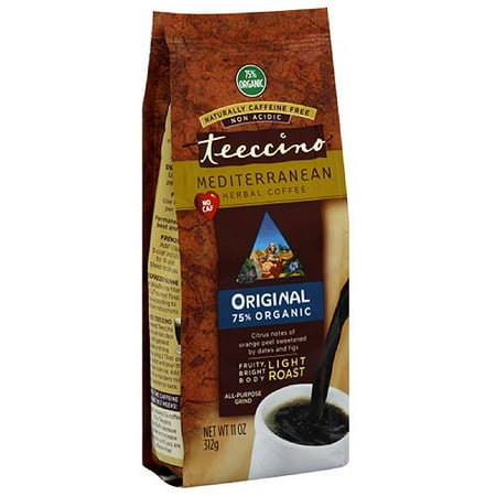 ***Discontinued by kehe 10_23***Teeccino Original Light Roast Herbal Coffee, 11 oz, (Pack of 6)