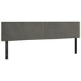 thumbnail image 2 of vidaXL Headboards 2 pcs Light Gray 39.4"x2"x30.7"/34.6" Velvet, 2 of 77