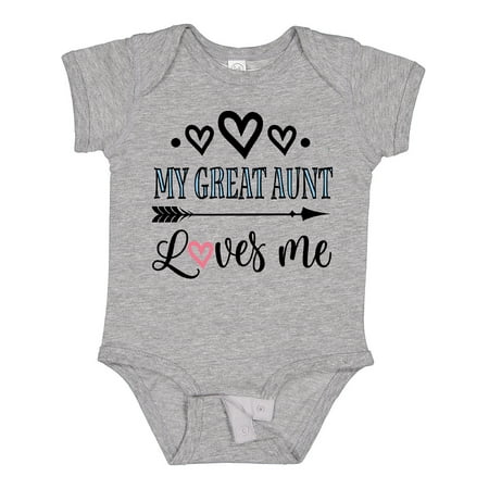 

Inktastic My Great Aunt Loves Me Gift Baby Girl Bodysuit
