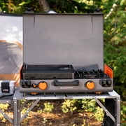 Blackstone Adventure Ready Propane Camping Griddle with Side Burner 14400 BTU Steel 168 Square Inches