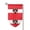 Fillet, variant on Austrian Flag Garden Flag Vertical Double Sided Yard Outdoor Decoration 12.5 x 18 Inch Square