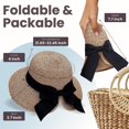 thumbnail image 2 of Verabella Sun Hats for Women UPF 50+ Women's Lightweight Foldable/Packable Beach Sun Hat, 2 of 14
