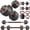 4-in-1 Dumbbell Set(Black), variant on Kdymod Adjustable Dumbbell Set,66LB 4-in-1 Convertible Weights, Dumbbells, Barbell, Kettlebells ,Fitness Exercises for Home Gym Workouts Suitable Men/Women