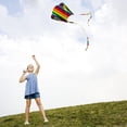 thumbnail image 3 of Kids Adult Rainbow Small Pocket Kite + Color Double T1Y5 H4X9 Tail Pouch O3Y2, 3 of 6
