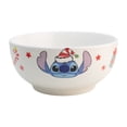 thumbnail image 4 of Set de 6 Platos Hondos o Bowls para Sopa, Elaborado de Porcelana con Diseño Stitch Navideño, Color Blanco, 13.5 cm, 4 of 8