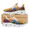 thumbnail image 1 of Zapatos de mujer con estampado LGBT, zapatillas deportivas planas de punta redonda transpirables con grafiti a la moda, diseño personalizado, 1 of 6