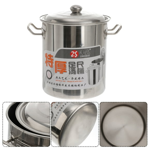 BESTYASH Large Stainless Steel Pot with Lid Multipurpose Stockpot for Home Kitchen