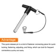 thumbnail image 3 of Unique Bargains T Handle Lock Pins, 3/8' Pin Dia. 2-3/4' Usage Length Stainless Steel Push-Button Quick Release Pin, 3 of 5