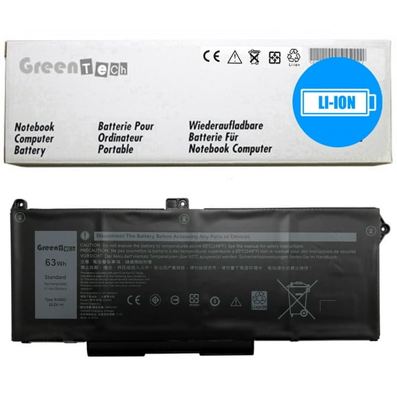 GREENTECH RJ40G BATTERY FOR DELL PRECISION 3560 LATITUDE 5420 5520 15.2V 63WHR M033W 75X16