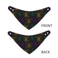 thumbnail image 3 of Rateoe Mardi Gras Carnival Print Pet Scarf for Dogs and Cats – Stylish Reflective Design, Breathable & Durable Pet Bandana with Quick-Release Buckle-Small, 3 of 5