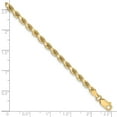 thumbnail image 2 of Finest Gold Leslies 10K Yellow Gold 3.25 mm Diamond-Cut Rope Chain 8 in. Bracelet, 2 of 2
