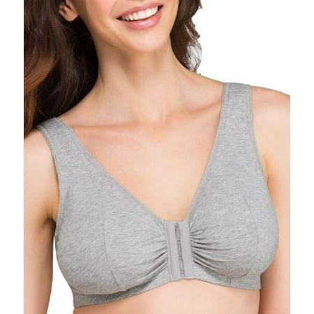 

Leading Lady Womens Front-Close Cotton Wire-Free Bra Style-110