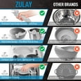 thumbnail image 3 of Zulay ZULB086DX87T8 Passoire Kitchen Zulay (Silicone) - Gris / Réglable, 3 of 3