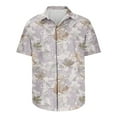 thumbnail image 5 of AHTJRT Stylish Men's Camouflage Print Button Down Short Sleeve Shirt Purple 2XL, 5 of 5