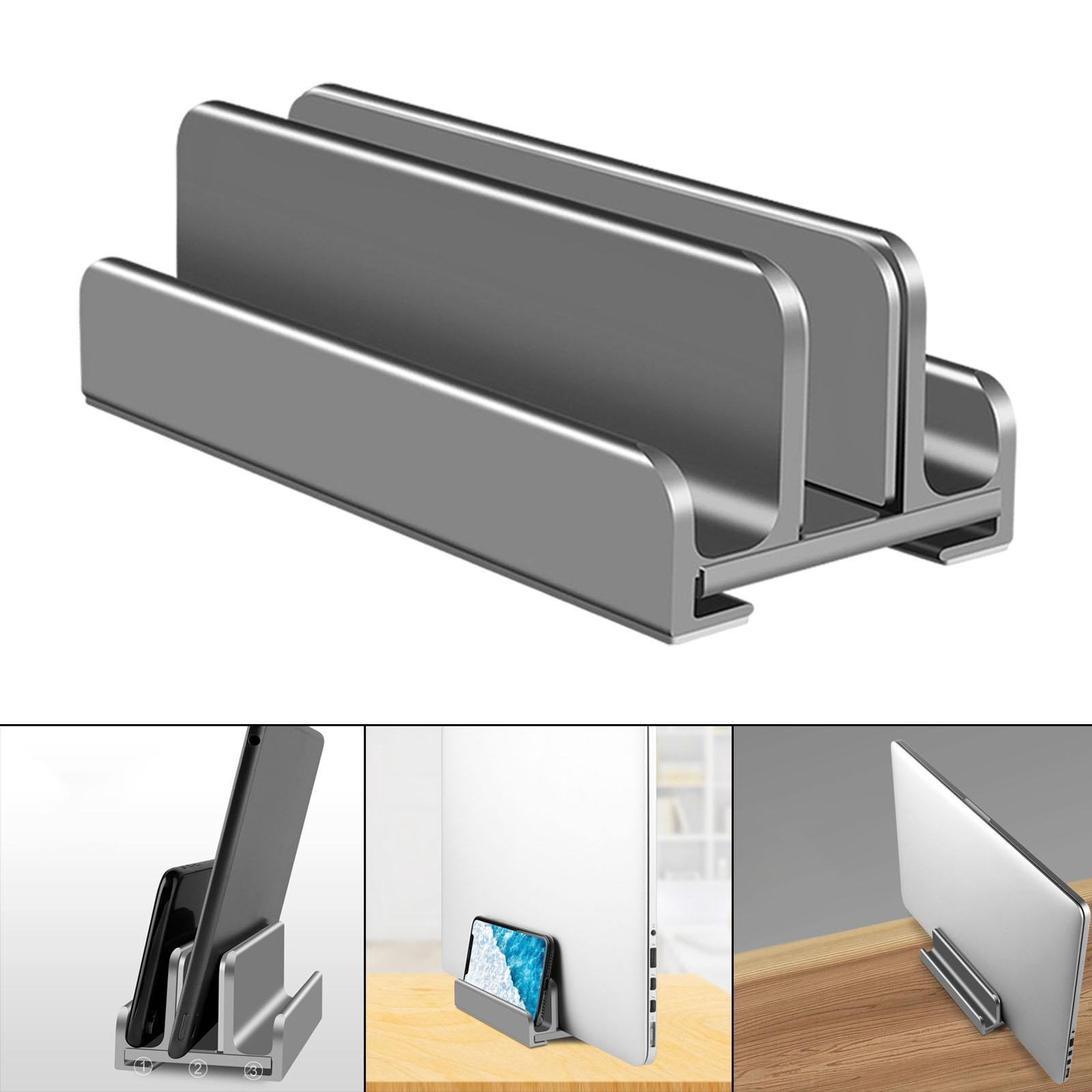 LeeQinersw Universal Vertical Laptop Stand Stand Holder for Notebooks Desktop Organize Gray