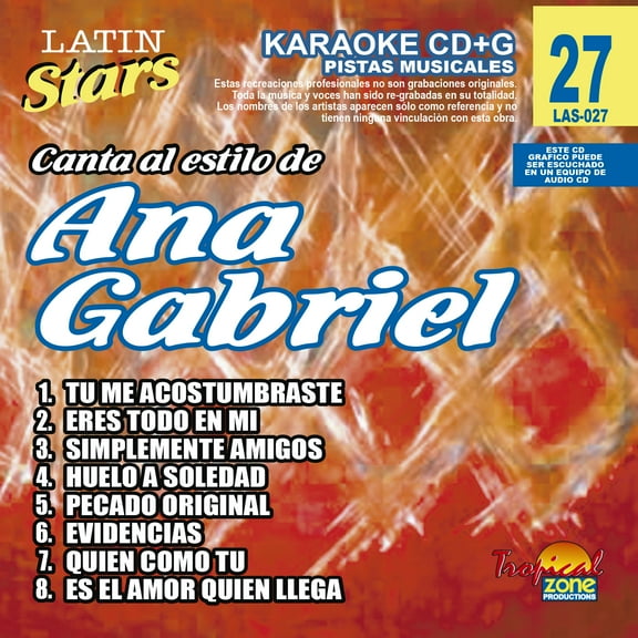 Karaoke Latin Stars 027 Ana Gabriel
