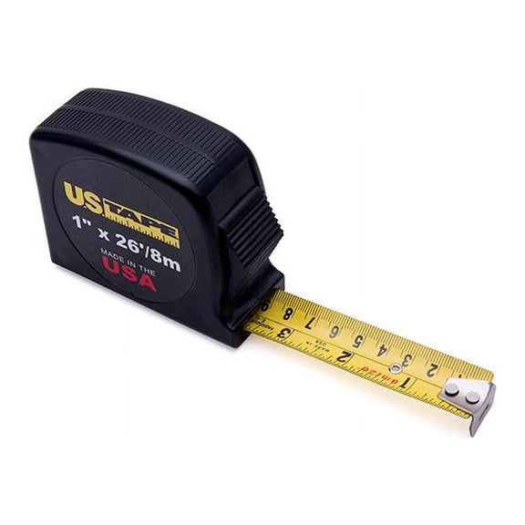 US Tape 56837 Classic Series Short Tapes 3/4" x 12'/3.5m, Black Case