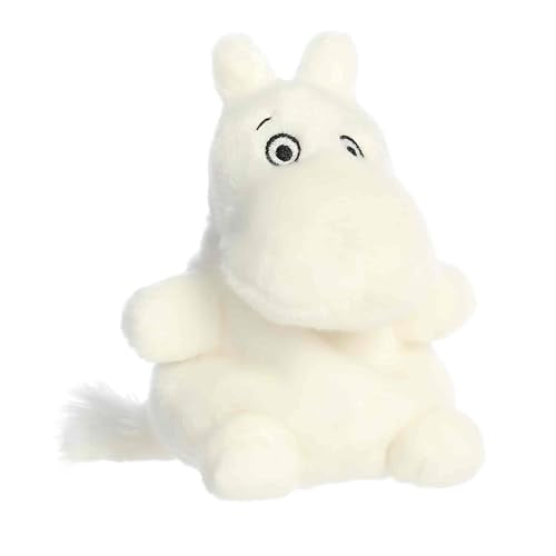 Aurora® Adorable Moomin® Palm Pals™ Stuffed Animal - Officially Licensed Plush for Cherished Companion - Ideal Gift for Adults and Kids - White 5 Inches