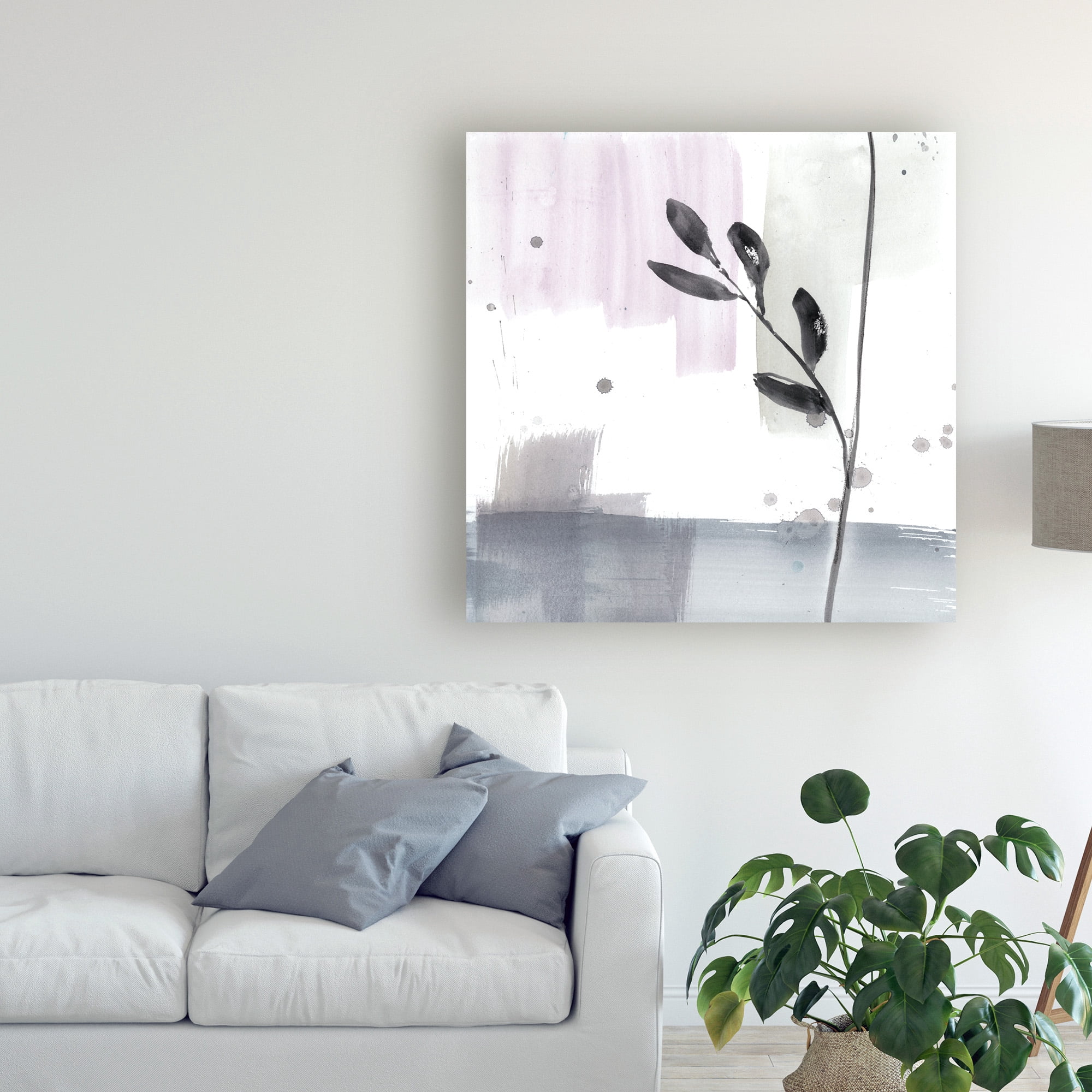 Trademark Fine Art 'UA CH Blush Flower Splash VIII' Canvas Art by Jennifer Goldberger