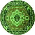 thumbnail image 1 of Ahgly Company Indoor Round Persian Green Traditional Area Rugs, 5' Round, 1 of 4