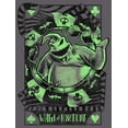 thumbnail image 2 of Men's The Nightmare Before Christmas Oogie Boogie Wheel of Fortune Graphic Tee Charcoal 2X Large, 2 of 5