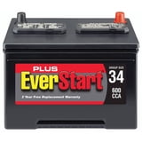 Free Shipping! Ever Start Automotive Battery Group Size 34 12V 600 CCA ...