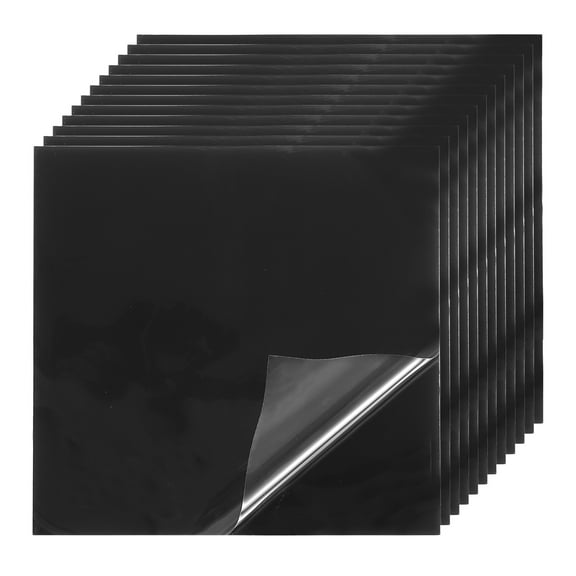 Waterproof Patch Seal Tape 4 in x 4 in, Leak Proof Repair Tape Instant Sealing, Black 12 Pack