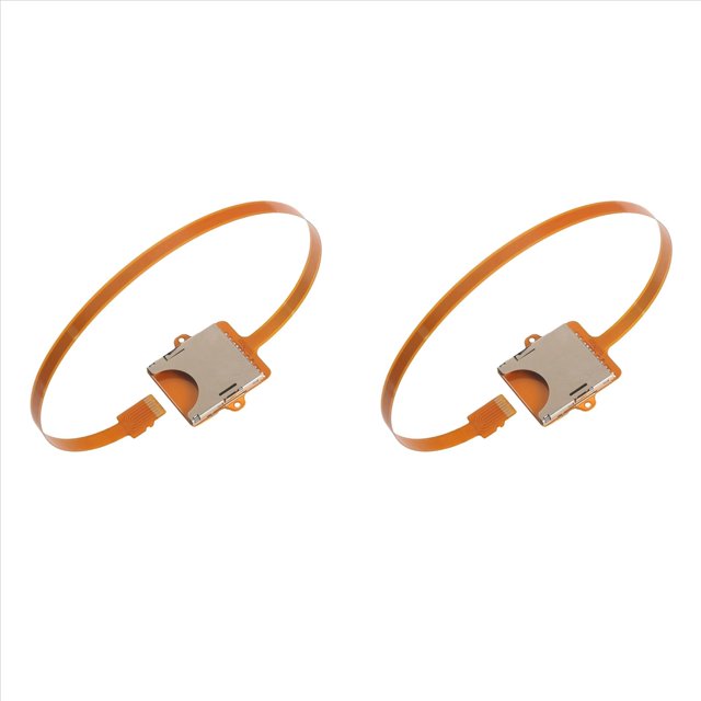 2X para Kit de Tarjeta de Memoria Micro-SD TF, Cable Extensor FPC Plano Suave Macho A SD Hembra de 15 cm