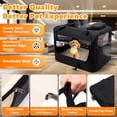 thumbnail image 5 of Collapsible Soft Dog Crate with Reinforced Metal Frame, 4-Door Foldable Travel Kennel for Small Dogs & Puppies, Breathable Mesh, 22lb Capacity, 20", Black, 5 of 9