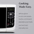 thumbnail image 3 of 0.7 Cu. Ft Countertop Microwave Oven 700 Watts Auto Cook Defrost Easy Clean Child Safety Lock White Bestseling, 3 of 6