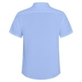 thumbnail image 4 of LVCBL Men's Casual Shirt Normal Heard Lapel Shirt Casual Shirt Light Blue 3XL, 4 of 6