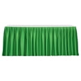 thumbnail image 1 of Faldón de mesa de 1,8 m para mesas rectangulares, mantel plisado resistente a las arrugas, mantel reutilizable con volantes., 1 of 8