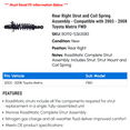 thumbnail image 2 of Rear Right Strut and Coil Spring Assembly - Compatible with 2003 - 2008 Toyota Matrix FWD 2004 2005 2006 2007, 2 of 2