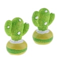 thumbnail image 1 of Plantas suculentas artificiales DYNWAVEMX 2x en macetas de resina decoración para hogar Manchado, 1 of 8