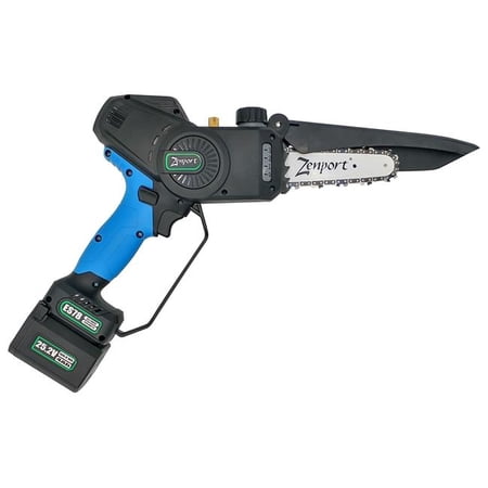 Zenport ES78 Zenport Chainsaw ES78 6-Inch Bar  4.3-Inch Cut  25-Volt Battery  Cordless