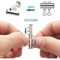 thumbnail image 5 of Magnetic Layered Necklace Clasps,4 Pieces 2 Size Slide Clasp Lock Necklace Connector For Multi Strands Slide Tube Clasps, 5 of 5
