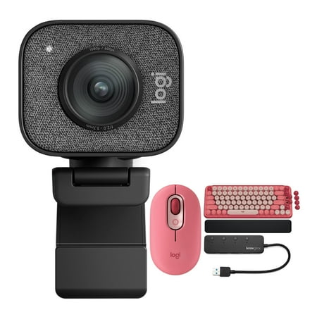 UPC: 0196271134145 | Logitech StreamCam Plus Webcam with Tripod (Graphite) Bundle