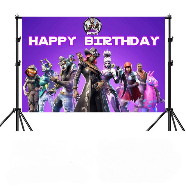 Fortnite Games Birthday Background Cloth, Party Props, Party Decorations, Photo PhotographyYouyoupin