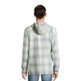 thumbnail image 5 of No Boundaries Men’s & Big Men’s Zip Hooded Flannel Shirt, Sizes XS-5XL, 5 of 5