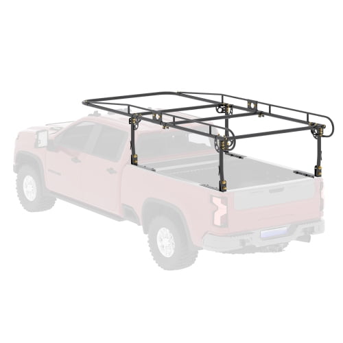 Universal Steel Over-Cab Truck Bed Rack adjustable for kayak, ladder, surfboard, lumber