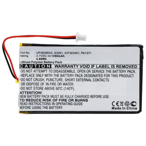 Batteries N Accessories BNA-WB-P6533 PDA Battery - Li-Pol, 3.7V, 1350 mAh, Ultra High Capacity Battery - Replacement for Palm IA1TB12B1 Battery