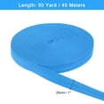 thumbnail image 2 of 50 Yards Cotton Twill Tape, 25mm Herringbone Webbing Ribbon Bias Binding Tapes Blue, 2 of 7