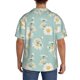 thumbnail image 3 of Balery Floral Daisy Camisa Casual de Manga Corta con Botones para Hombre, Texturizada, Estilo Cubano, para Playa, Verano-XX-Large, 3 of 5